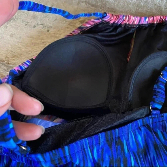 Miracle Suit  Vesuvio Peep Hole Tankini Colorful Metallic Bikini Top: 10 - Picture 13 of 13